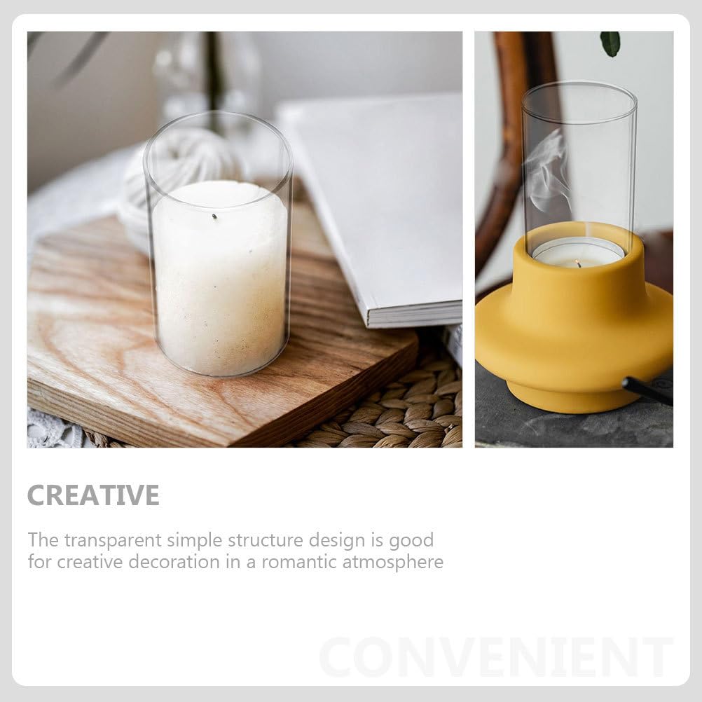 Лампада Healeved Прозорий Свічки Покриття 15 x 9 см Скляний Декоративний Дзвін, фото №3