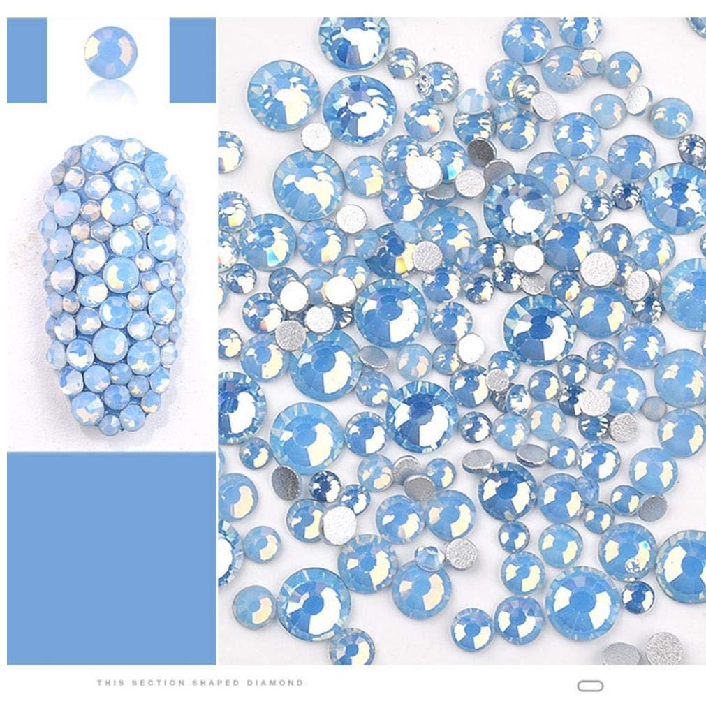 Хрустальные разноцветные опаловые украшения для ногтей со стразами, блестками, 3D аксессуарами для маникюра, драгоценностями для ногтей, поделками DIY, 1 коробка, смешанный размер, фото №3