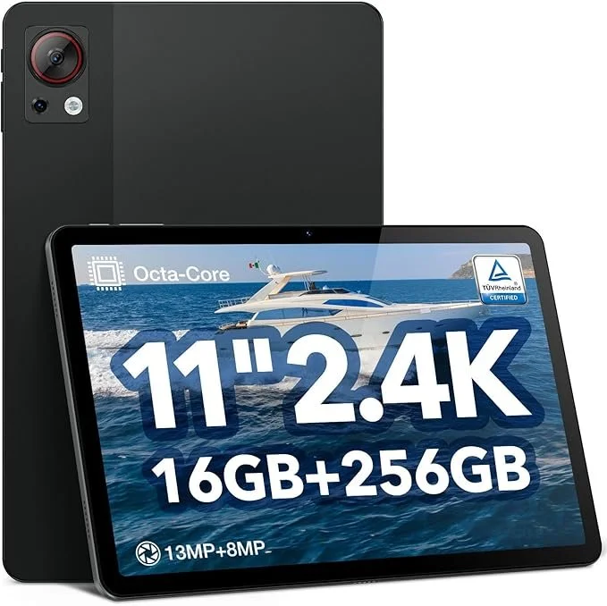 Планшет 11" Full HD DOOGEE T30S 6+10/256Gb / 4G / 2-SIM / 8 ядер / Android 14 / 8580 mAh / Чорний, фото №1