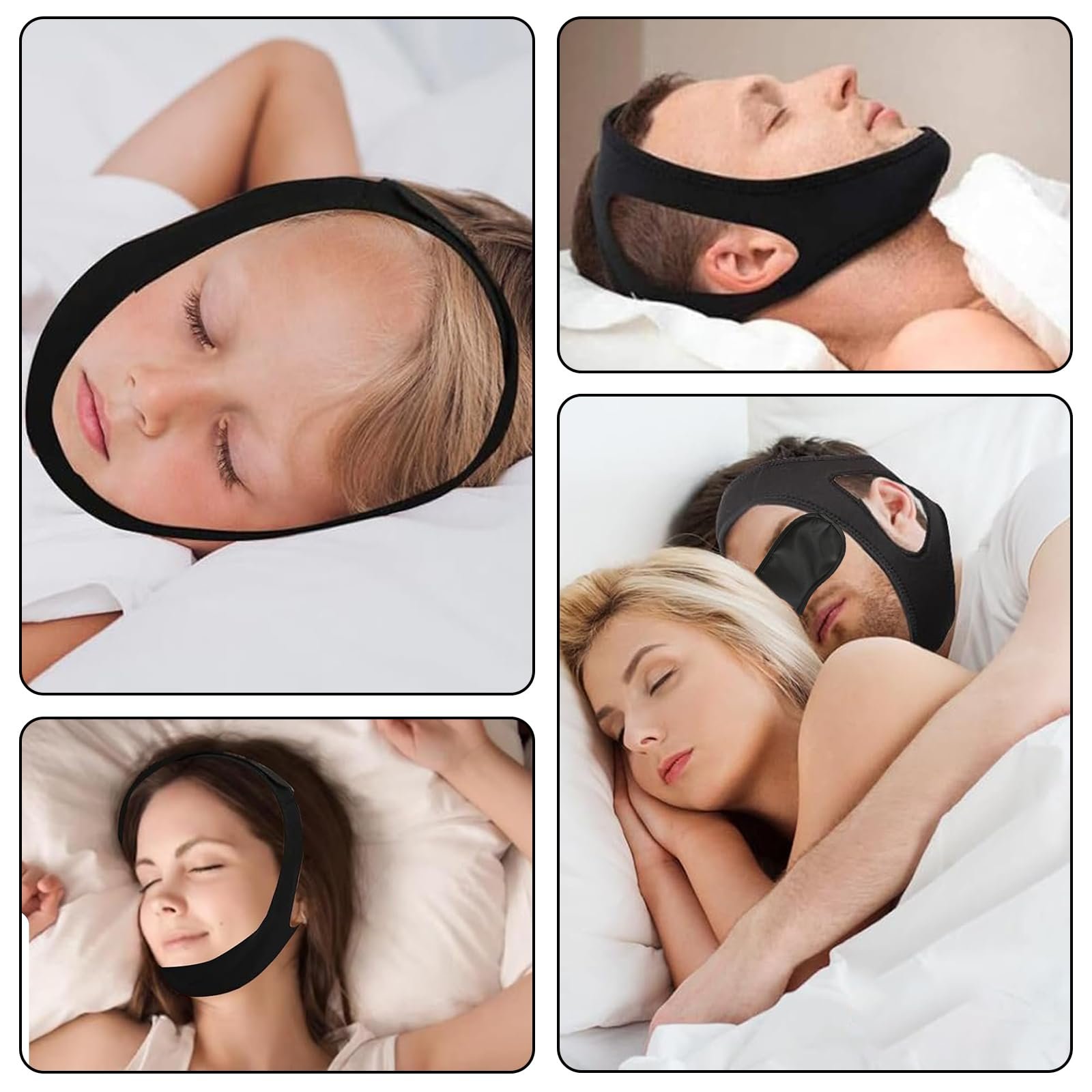 Ремінець Veralabs для підтримки щелепи, 2 шт., дихаючий, проти хропіння, регульований, фото №7