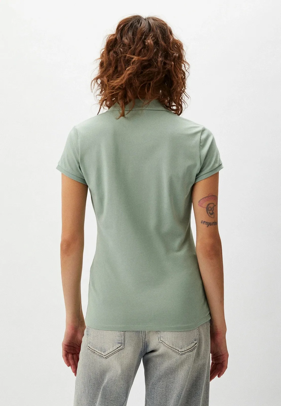 Женская футболка Guess Jeans, Зеленая, S, фото №2