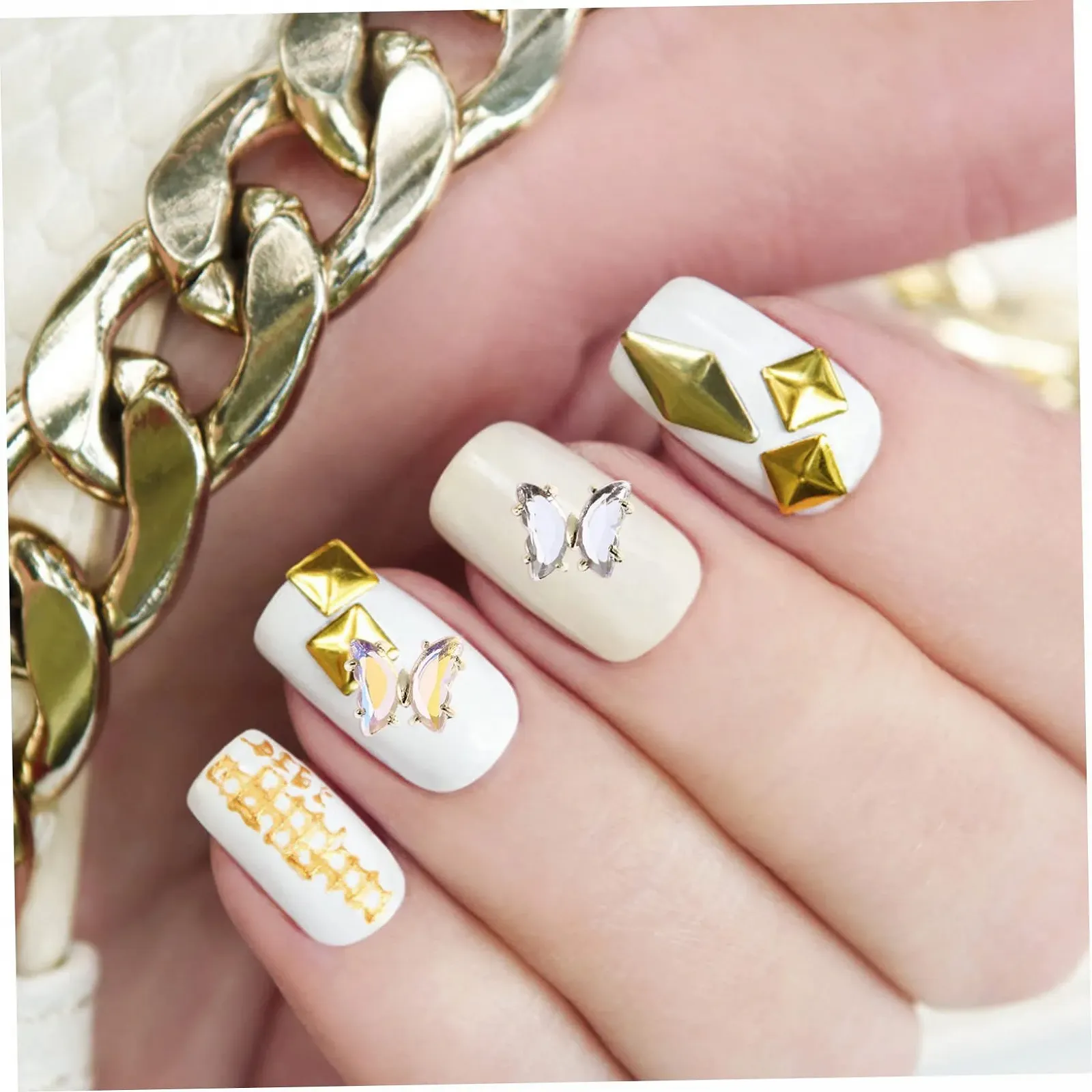 Украшение для ногтей Бабочка из циркона 40 шт., фото №8