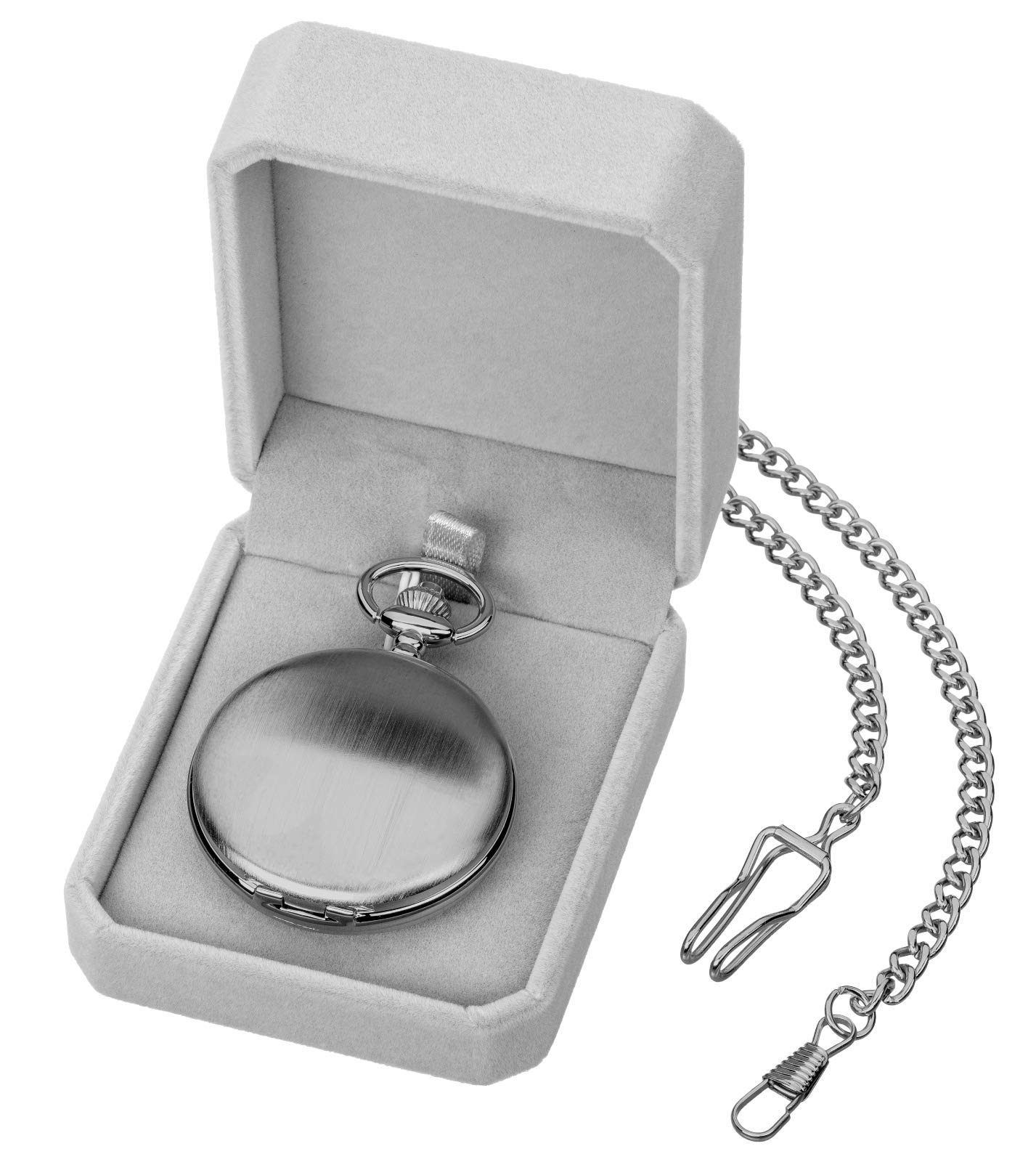 Часы карманные Eichmüller Savonnette Quartz Петля Карабин Цепь Коробка Классический/Винтажный, фото №3