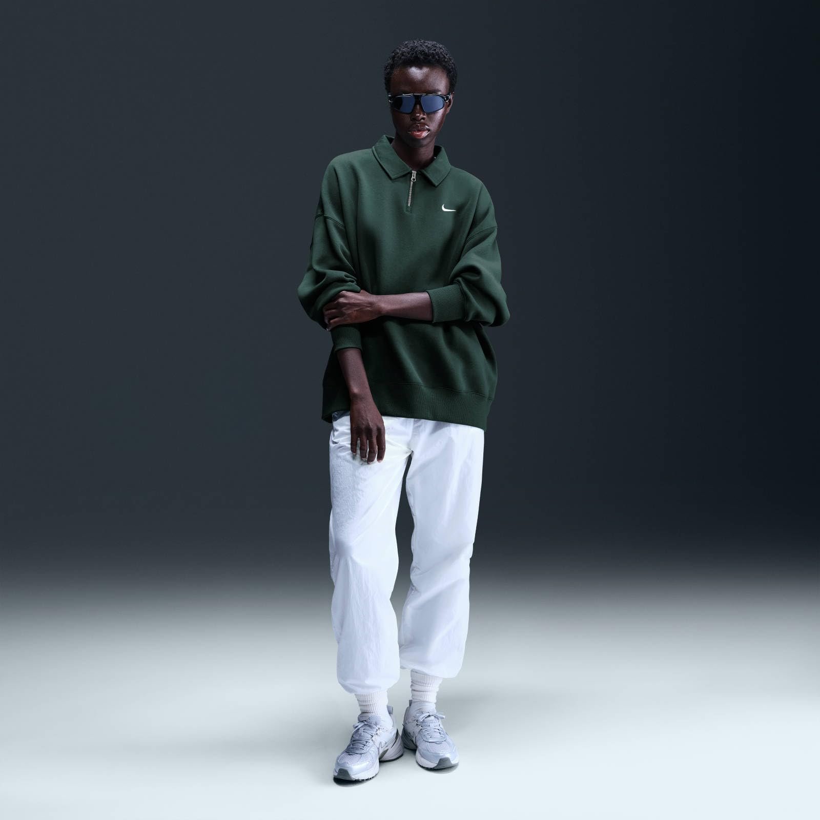 Поло Nike Sportswear Phoenix Fleece Свободного кроя Женская, фото №2