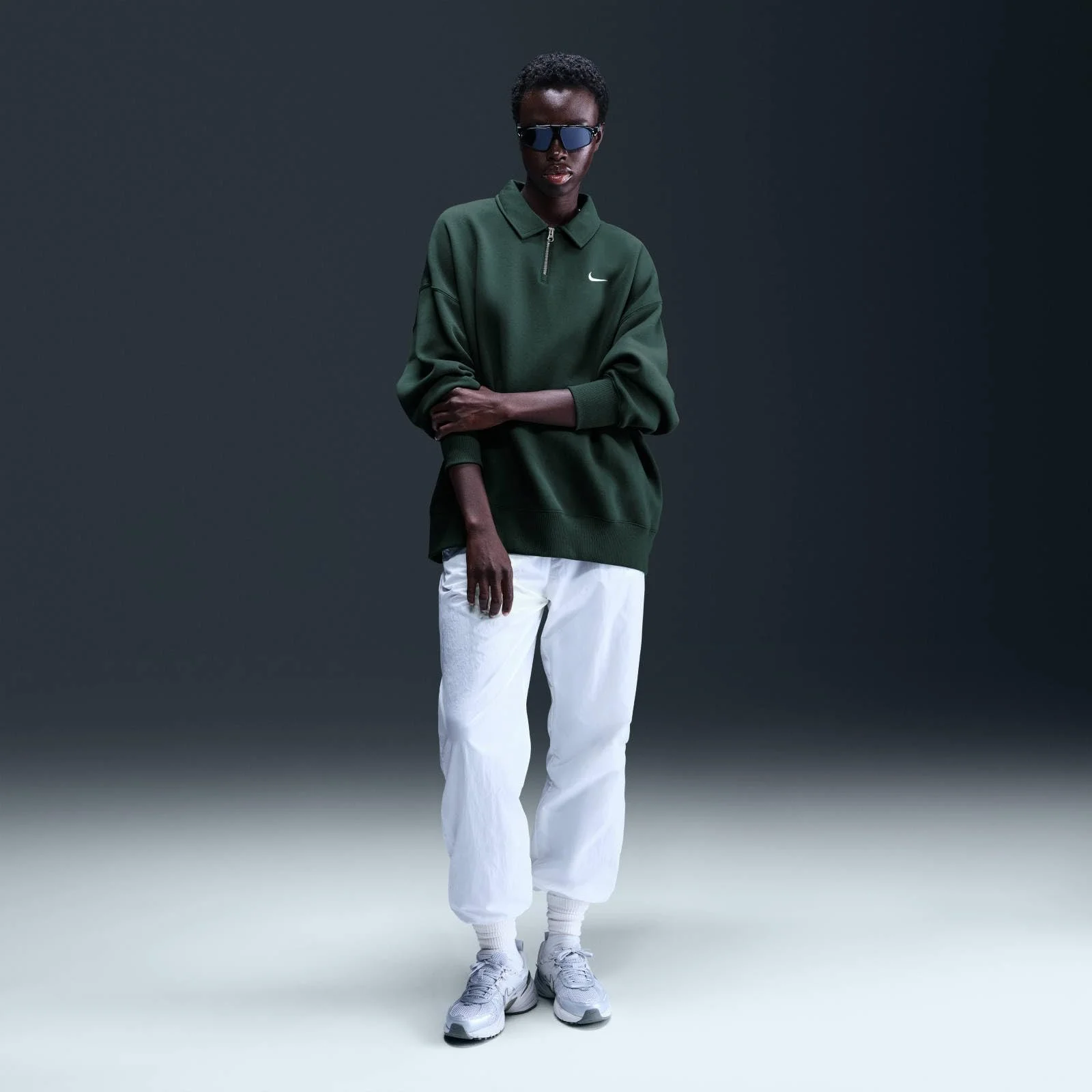 Поло Nike Sportswear Phoenix Fleece Свободного кроя Женская, фото №2