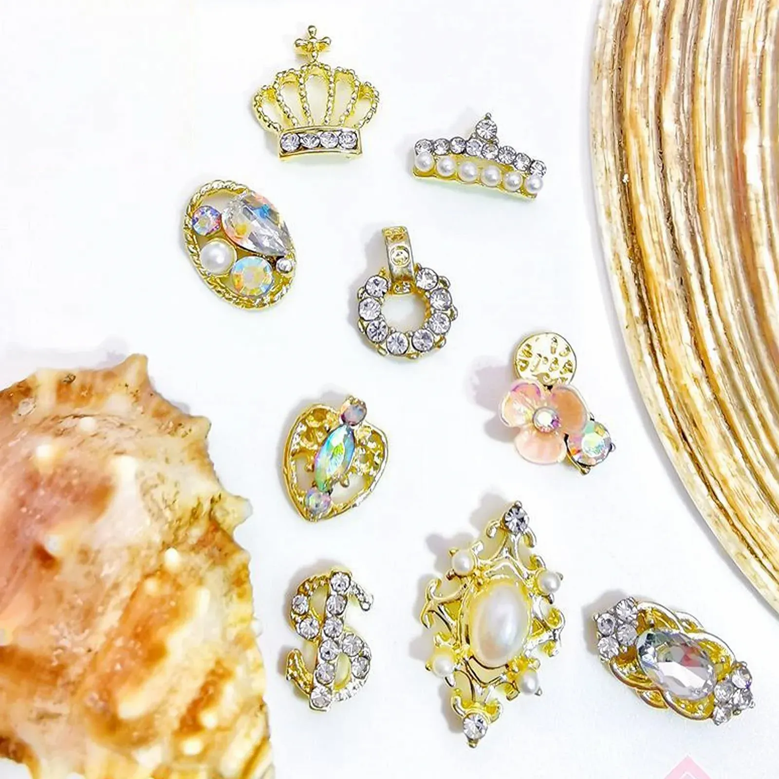 Стрази для нігтів Корона Долар Манікюр Сплав 3D Прикраси 2, фото №8