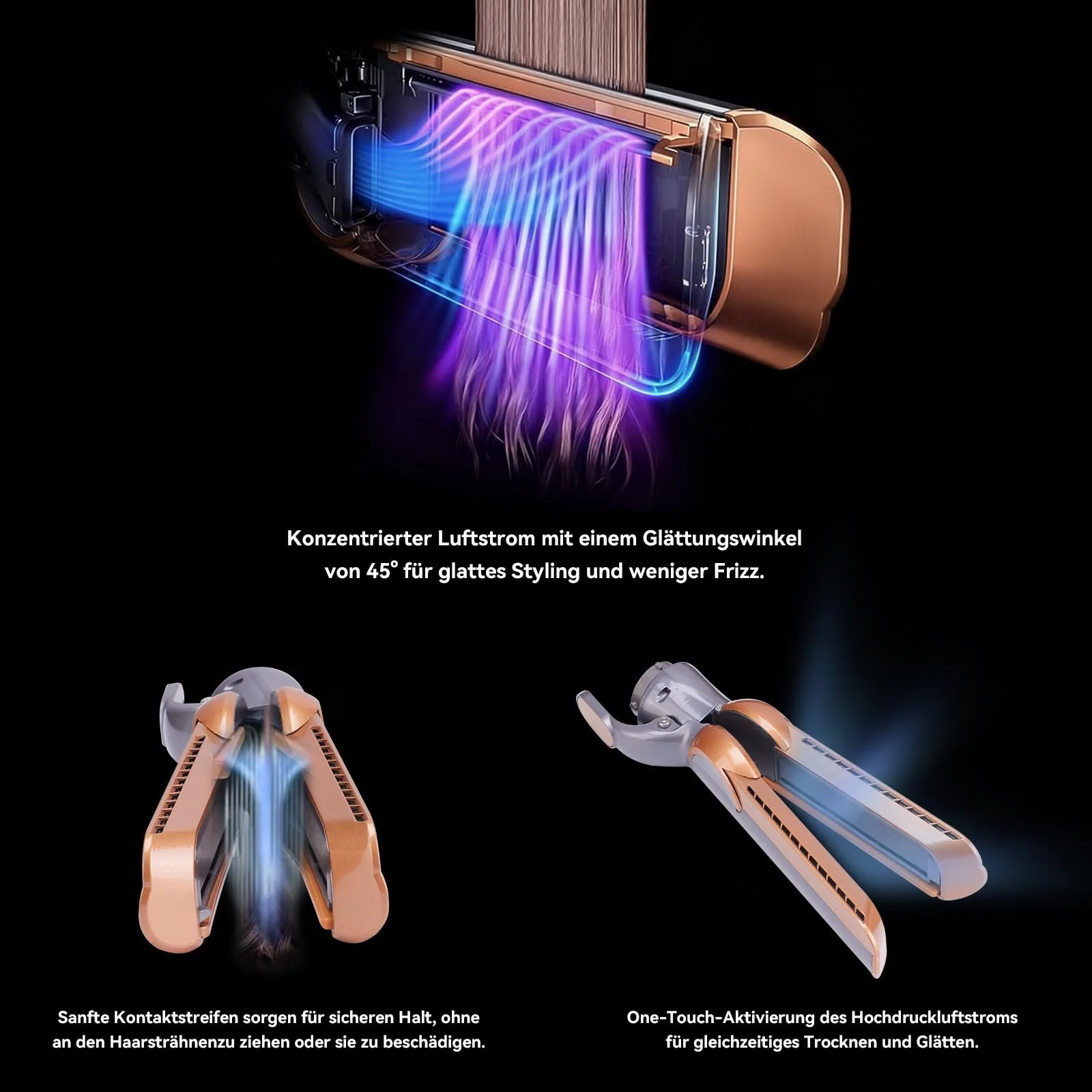 Насадка-выпрямитель для Dyson Airwrap HS01/HS05/HS08 Медная, фото №6 Насадка-выпрямитель для Dyson Airwrap HS01/HS05/HS08 Медная, фото №6