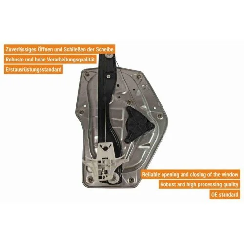 Склопідйомник VAICO V10-2498 Original VAICO Quality для SEAT SKODA VAG, фото №2