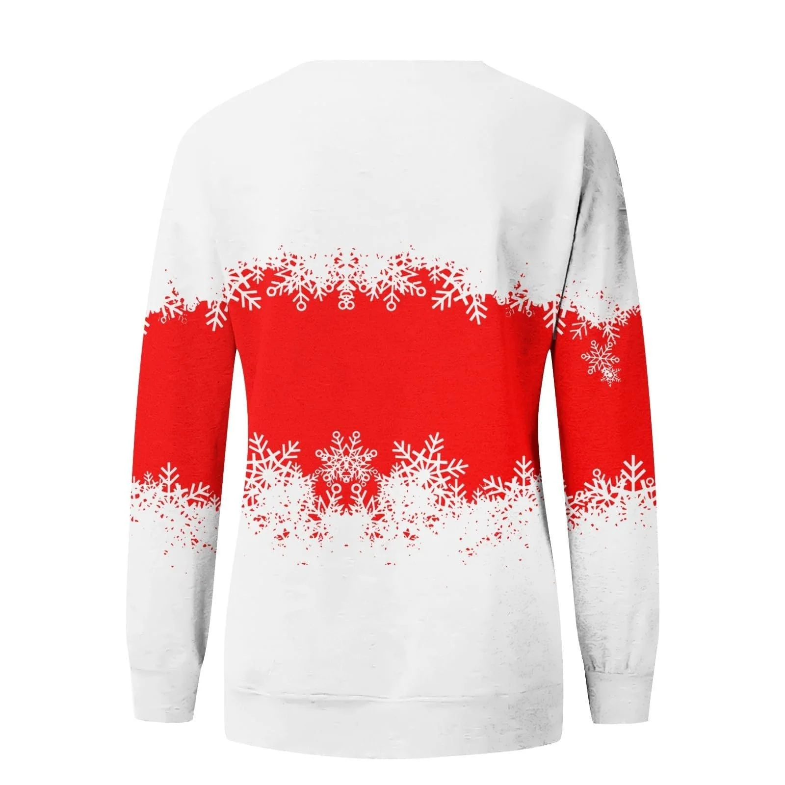 Женский Пуловер с Длинным Рукавом Рождественская Футболка Женская Осенняя Туника с Длинным Рукавом Рождественский Зимний Рабочий Свитшот с Круглым Вырезом, фото №2