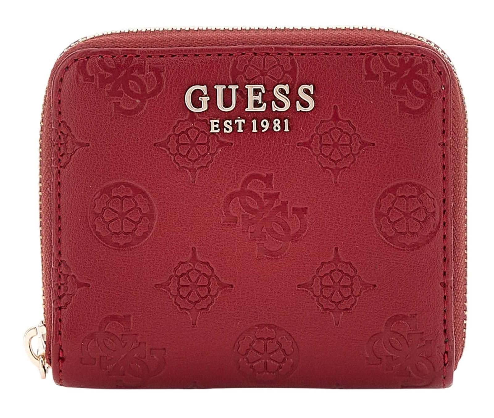 Кошелек GUESS Gerty SLG Small Zip Around Wallet Claret, Кларет, Классический, фото №1