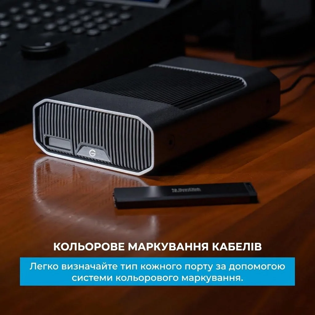 Зовнішній жорсткий диск 3.5" 24TB SanDisk Professional G-Drive Project USB-C / Thunderbolt 3, фото №5 Зовнішній жорсткий диск 3.5" 24TB SanDisk Professional G-Drive Project USB-C / Thunderbolt 3, фото №5