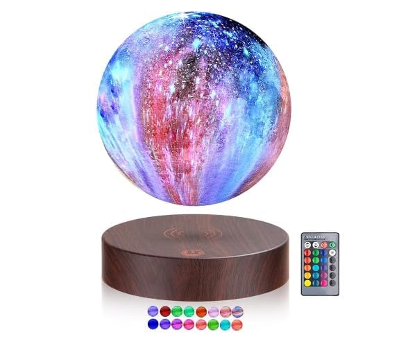 Лампа Vnemofey Floating Moon Lamp 16 цветов Galaxy реалистичная технология магнитной левитации вращение и подвиг, фото №1