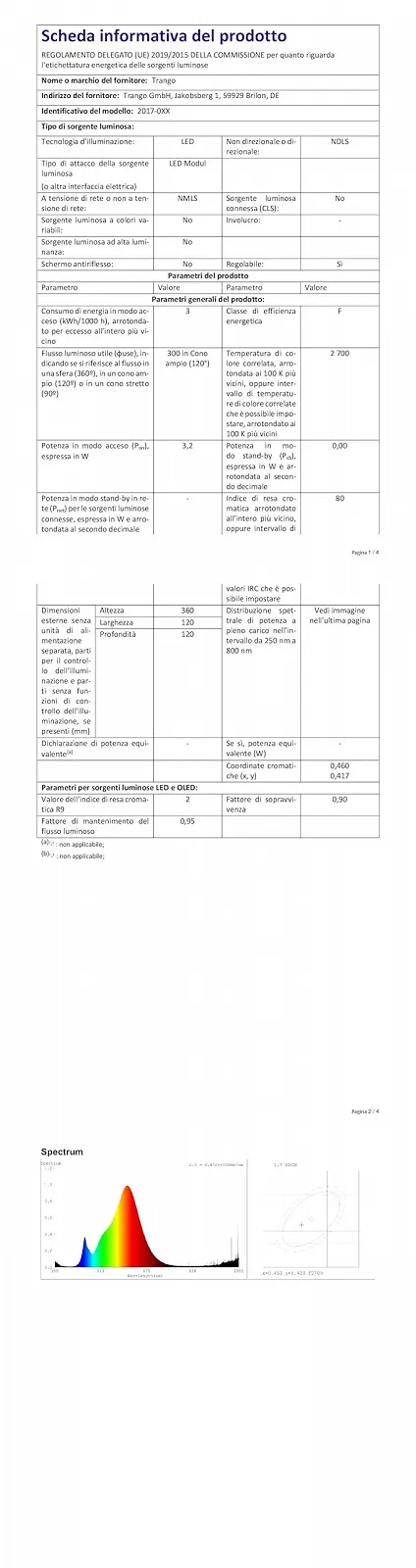 Настільна лампа Trango 2017-03C LED IP44 бездротова сенсорна димована 3 W 2700 K Бежева, фото №13