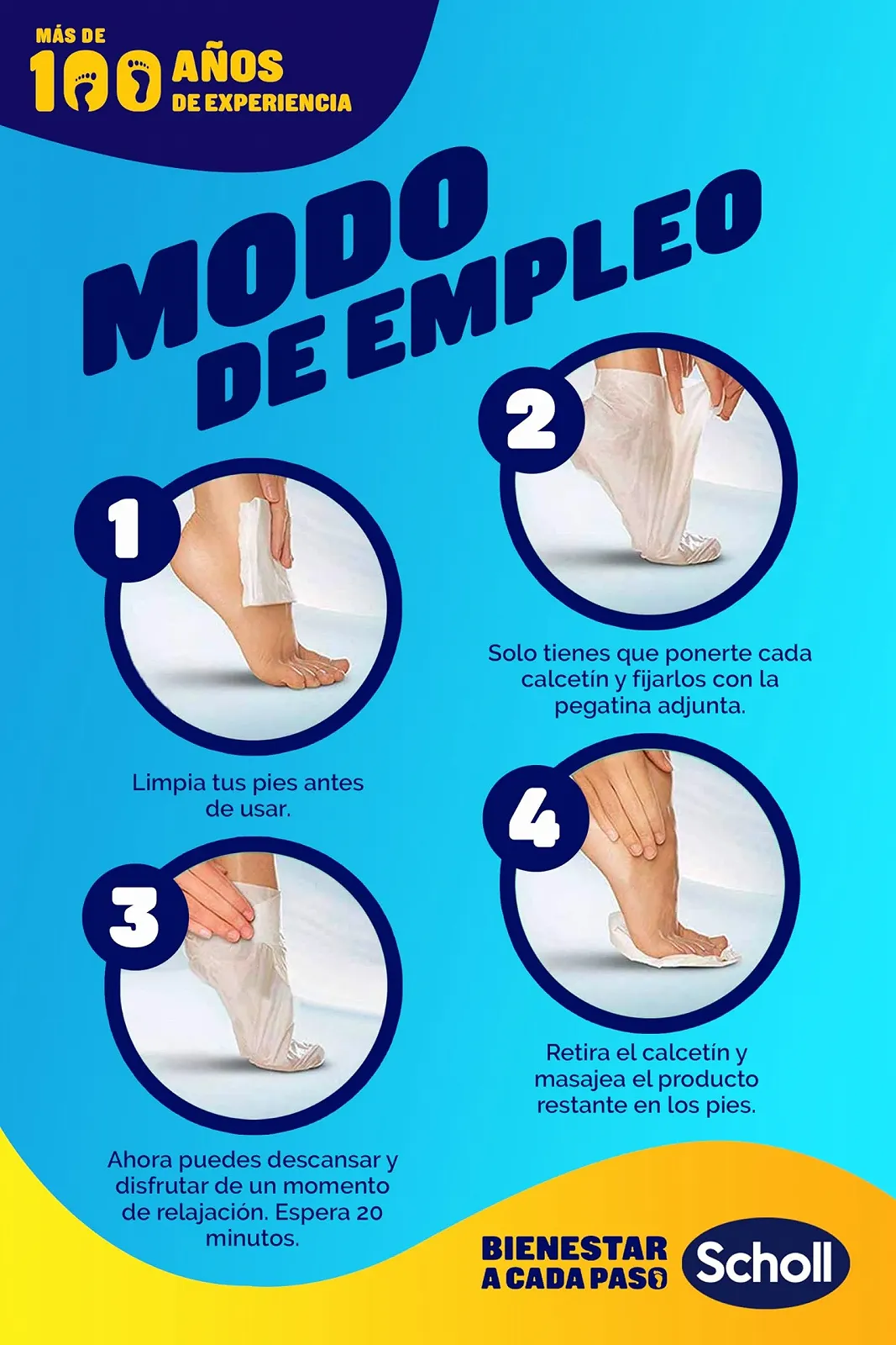 Маска для ног Scholl PediMask PediMask для мягкости стоп с медом манука Глубокое увлажнение, фото №7