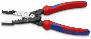 Многофункциональные плоскогубцы электрика KNIPEX 13 72 200 ME метрические с многокомпонентными чехлами 200 мм synthetic.ua - Фото 1