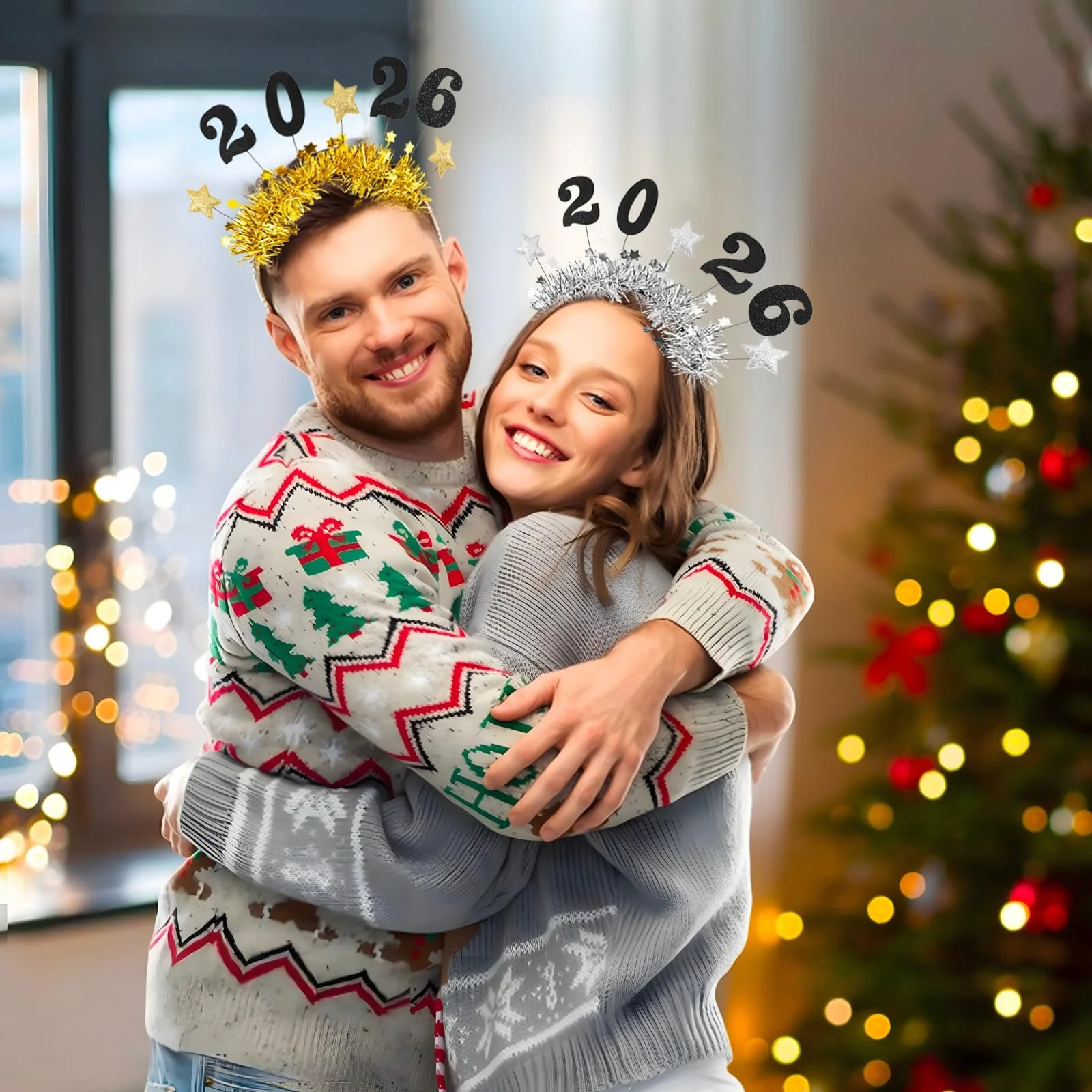 Обруч Новий рік Блискучий, фото №4 Обруч Новий рік Блискучий, фото №4