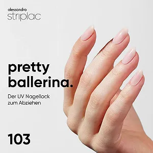 Гель-лак alessandro Striplac Pretty Ballerina, розовый, 6.5 мл synthetic.ua - Фото 1