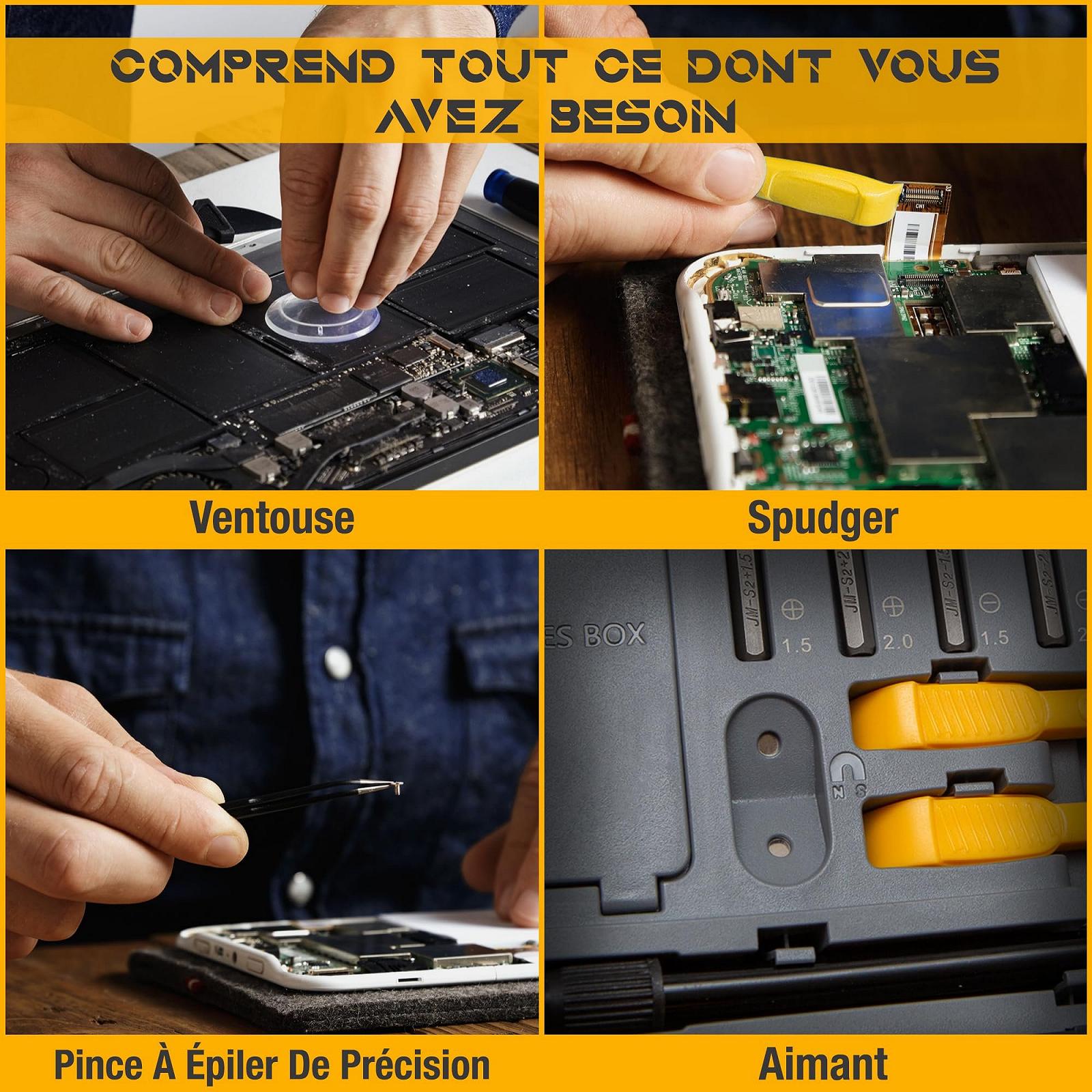 Набір викруток AD&S Precision 145 в 1 Hexagonal Професійна якість для ремонту та обслуговування електроніки Включає 116 CRV бит, 4 довгі S2 бит, аксесуари та міцний футляр, фото №4