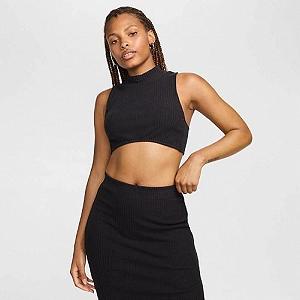 Топ жіночий Nike W Nsw Chll Knt Rib Crp Tnk (FN3677-010) S - Фото 1