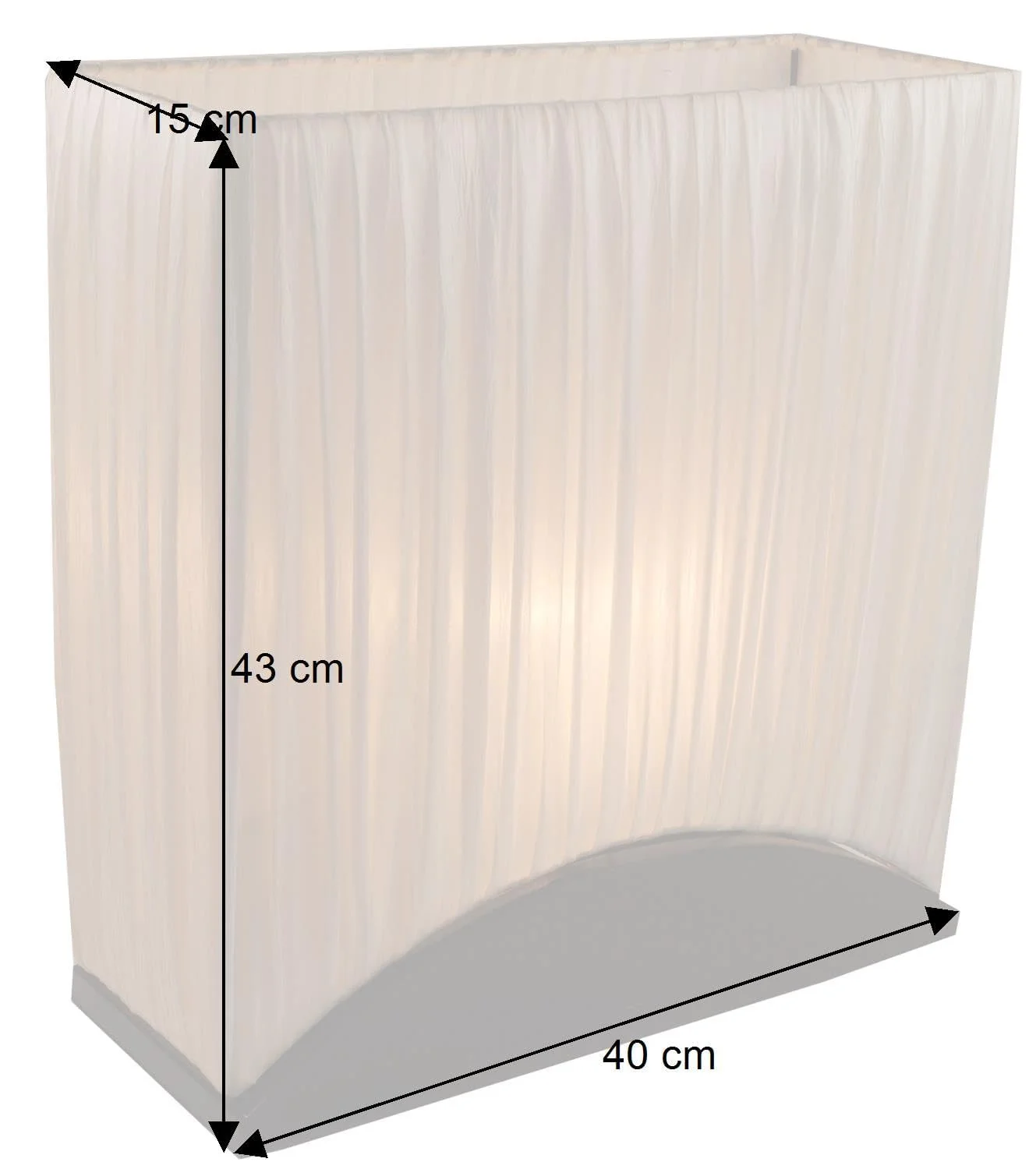 Настільна лампа GURU SHOP Loretta Дизайнерська Ручної роботи Шовкова тканина 43 x 40 x 15 см, фото №3