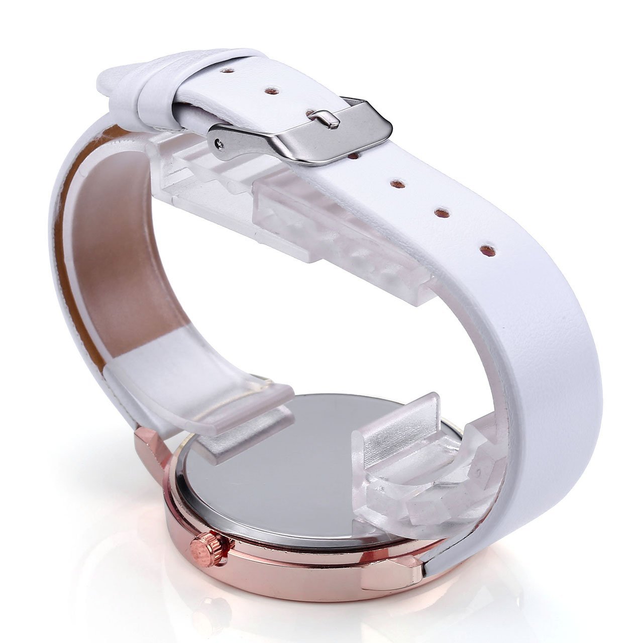 Часы Женские Кварцевые JSDDE Винтажные Классические Цветочные Золотисто-Розовые, фото №6