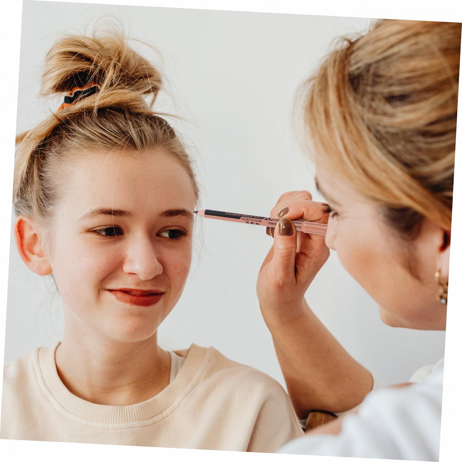 Карандаш для бровей Beaupretty Eyeliner с двойным использованием, Набор 12 штук, фото №6