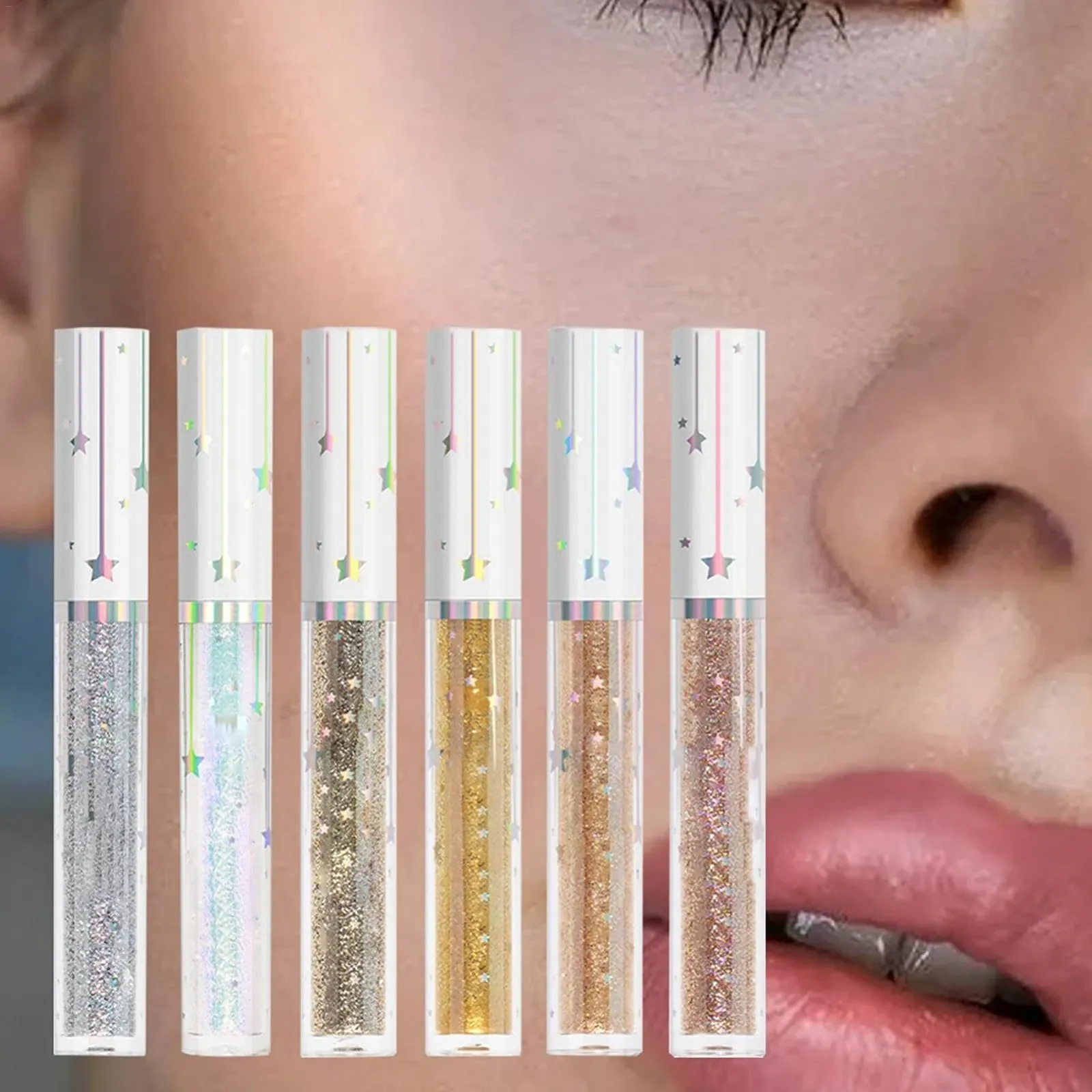 Рідка Підводка для Очей Youngwier Glitzer, Блискуча, фото №7