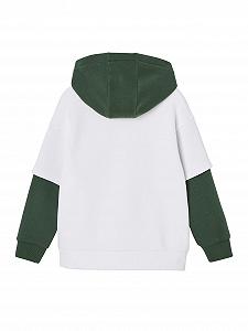 Толстовка с капюшоном для мальчиков Vertbaudet с многослойным эффектом и переработанным полиэстером synthetic.ua - Фото 1