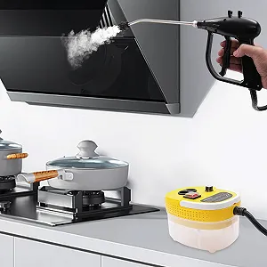 Пароочисник 2500 Вт високого тиску 3 бар 1.2 л Жовтий synthetic.ua - Фото 1