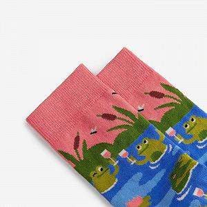 Носки Funny Colourful Cotton - Unisex для мужчин и женщин - Большой выбор смешных дизайнов (Лягушка, Дино, Коты, Рождество) - Премиум качество synthetic.ua - Фото 1