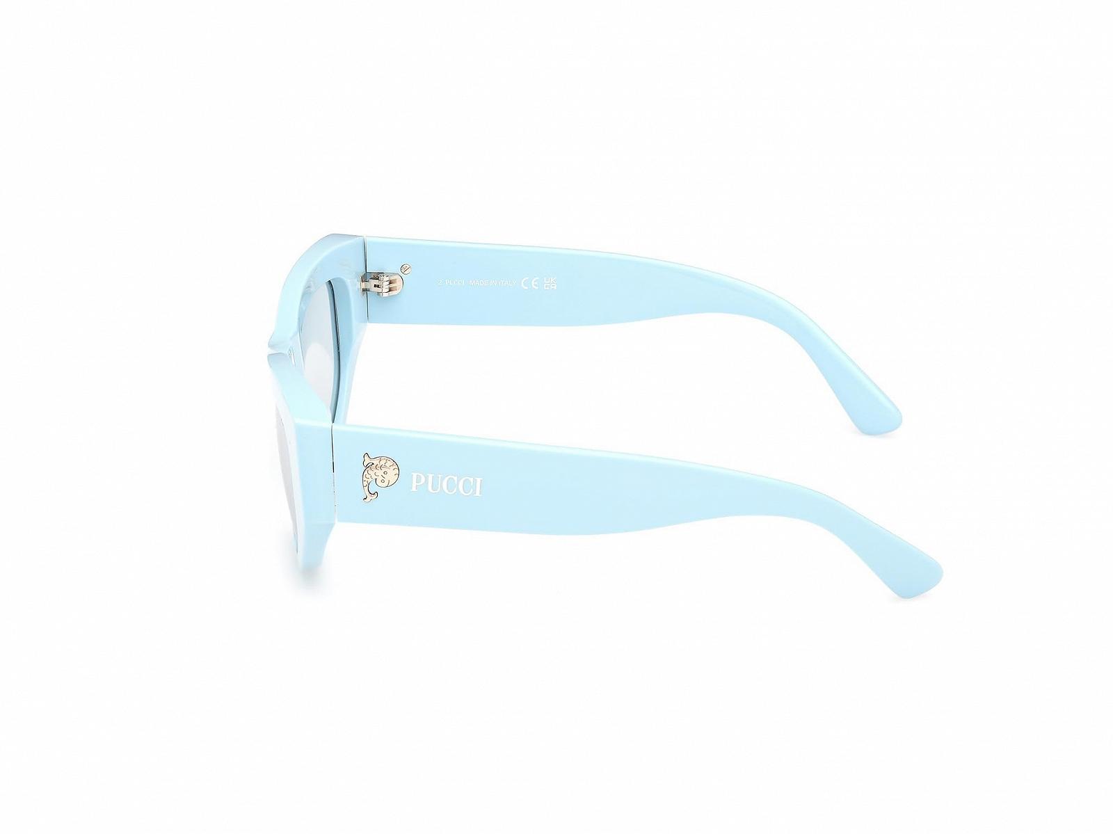 Сонцезахисні окуляри жіночі Pucci EP0228 52/18/140 Shiny Light Blue 84V, фото №3