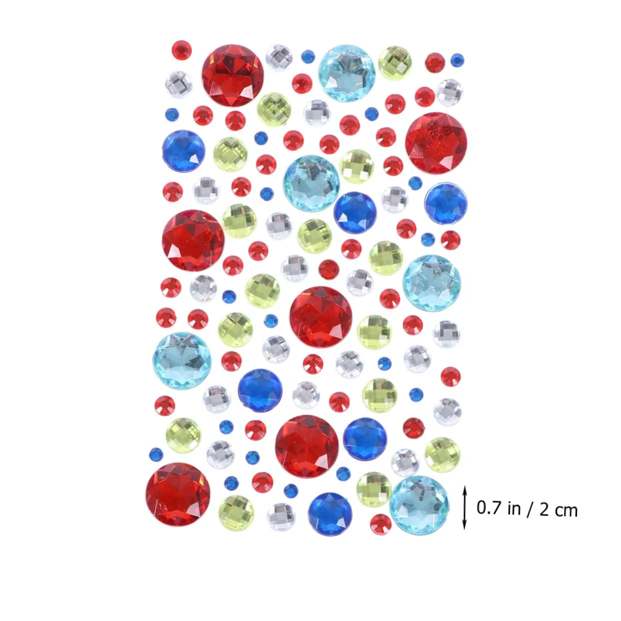 Наклейки Lurrose самоклеящиеся акриловые кристаллы для DIY, 6 листов, смешанный стиль для скрапбуков и подарков, фото №9