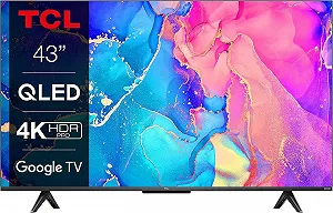 Телевізор 43" TCL 43C639 / 4K / 60 Гц / QLED / Smart TV / Wi-Fi / Bluetooth / T2 - Фото 1