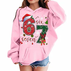 Пуловер з принтами, теплий підлітковий - Фото 1