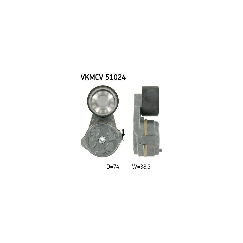 Натяжитель поликлинового ремня SKF VKMCV 51024 для MERCEDES-BENZ, фото №1