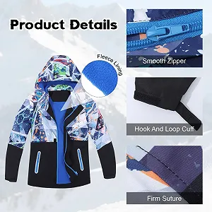 Флісова куртка для хлопчиків LHHMZ, водонепроникна зимова synthetic.ua - Фото 1