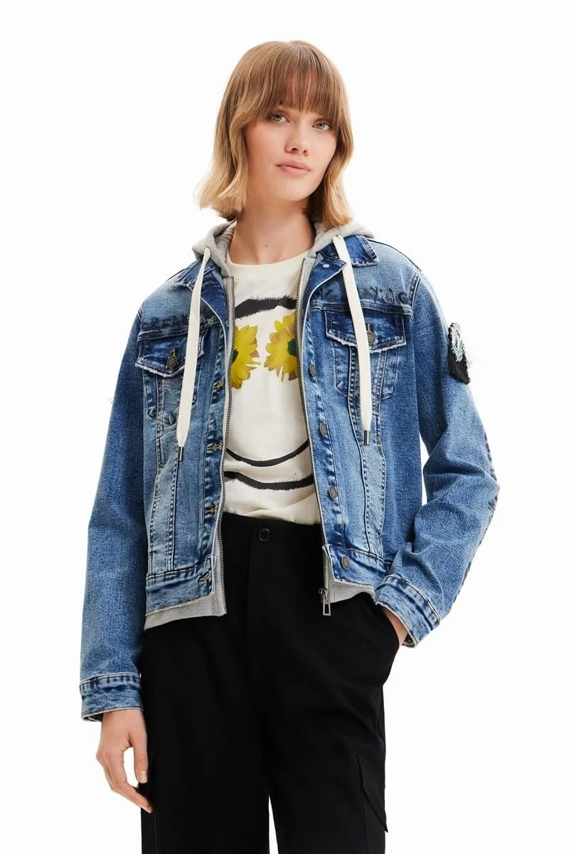 Жіноча Джинсова Куртка Desigual Chaq_Marilina Середній Денім, фото №1