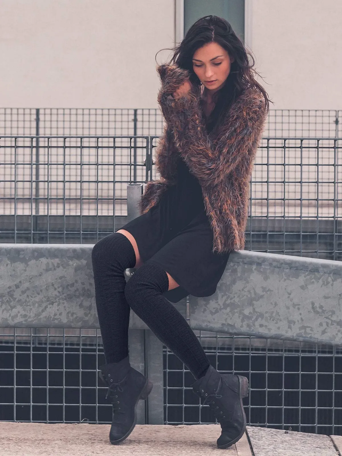 Зимние чулки до бедра SATINIOR, гольфы выше колена, теплые длинные носки для женщин, фото №6 Зимние чулки до бедра SATINIOR, гольфы выше колена, теплые длинные носки для женщин, фото №6