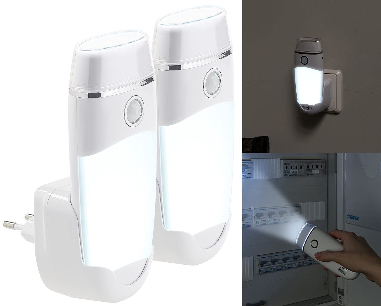 Лампа в розетку Lunartec 4-in-1 2 шт., фото №2