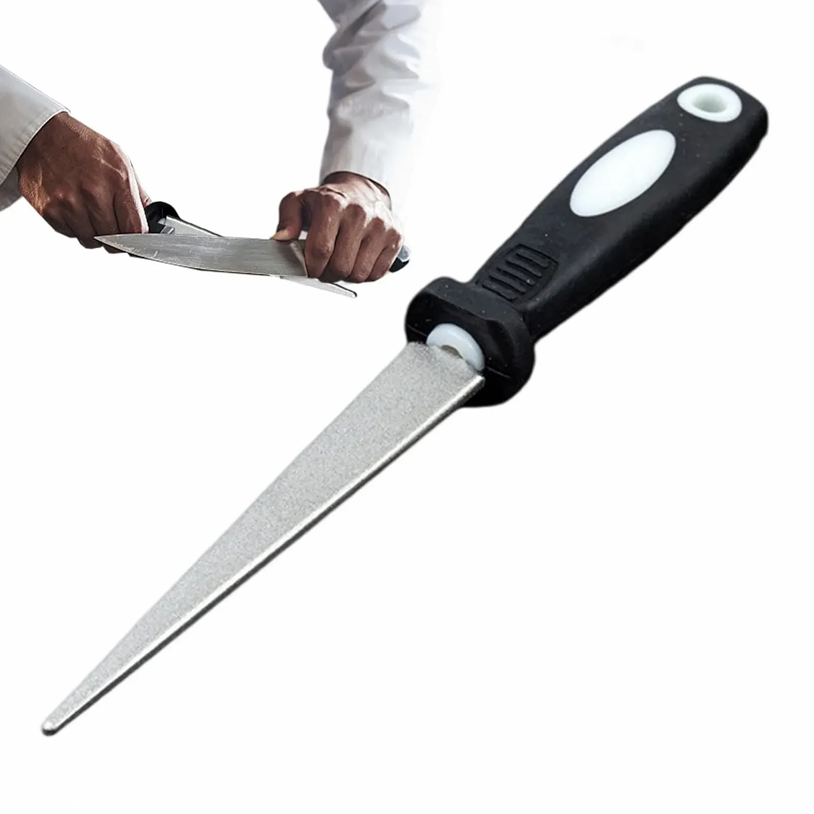 Точильний камінь двосторонній для садових ножиць та кухні, фото №7 Точильний камінь двосторонній для садових ножиць та кухні, фото №7