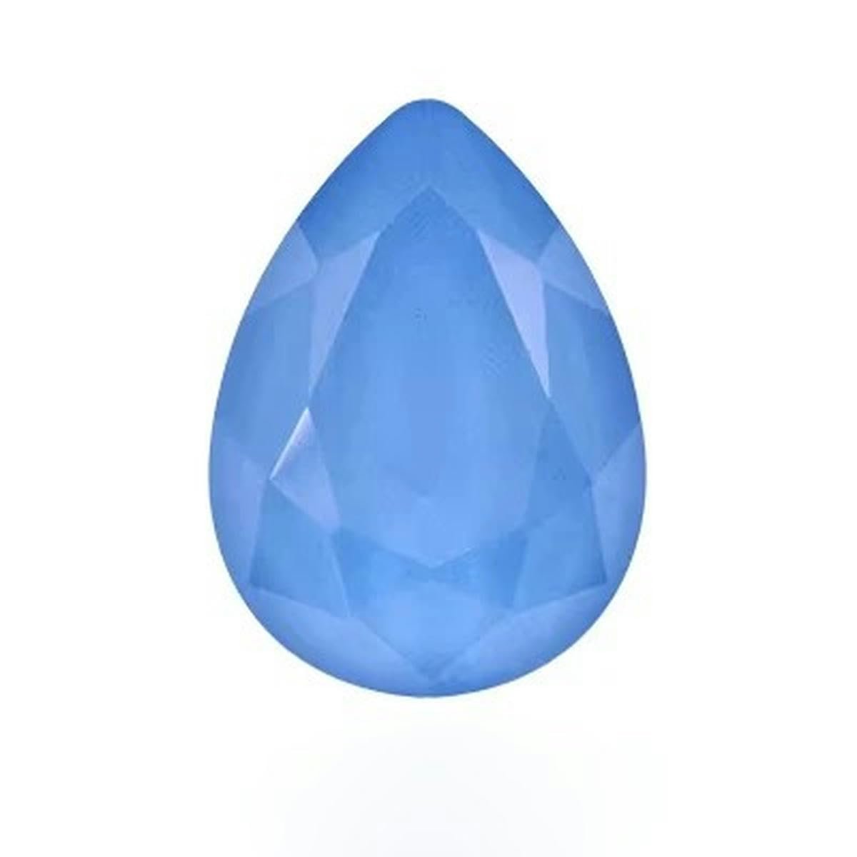 Кришталеві блискітки різних розмірів, блискучі перлини, синій дорогоцінний камінь, 7 x 10 мм, 72 штуки, фото №1