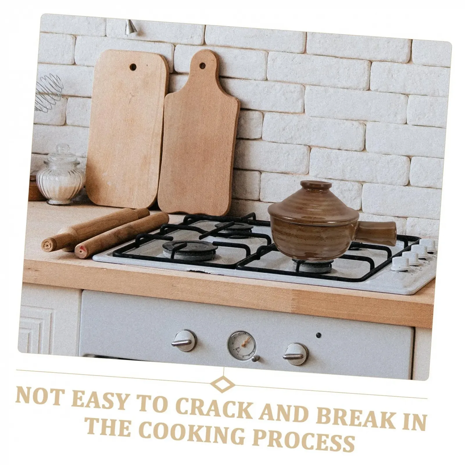 Кастрюля-жаровня BESTYASH керамическая с крышкой термостойкая с ручкой, фото №8