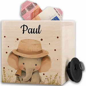 Скарбничка дерев'яна Safari Слон - Фото 1