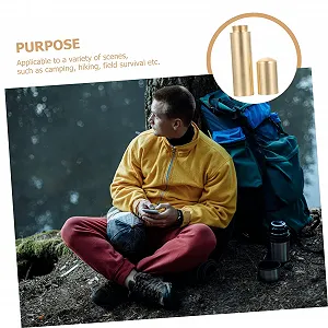 Контейнер HONMEET Малий олов'яний для виживання Латунний synthetic.ua - Фото 1