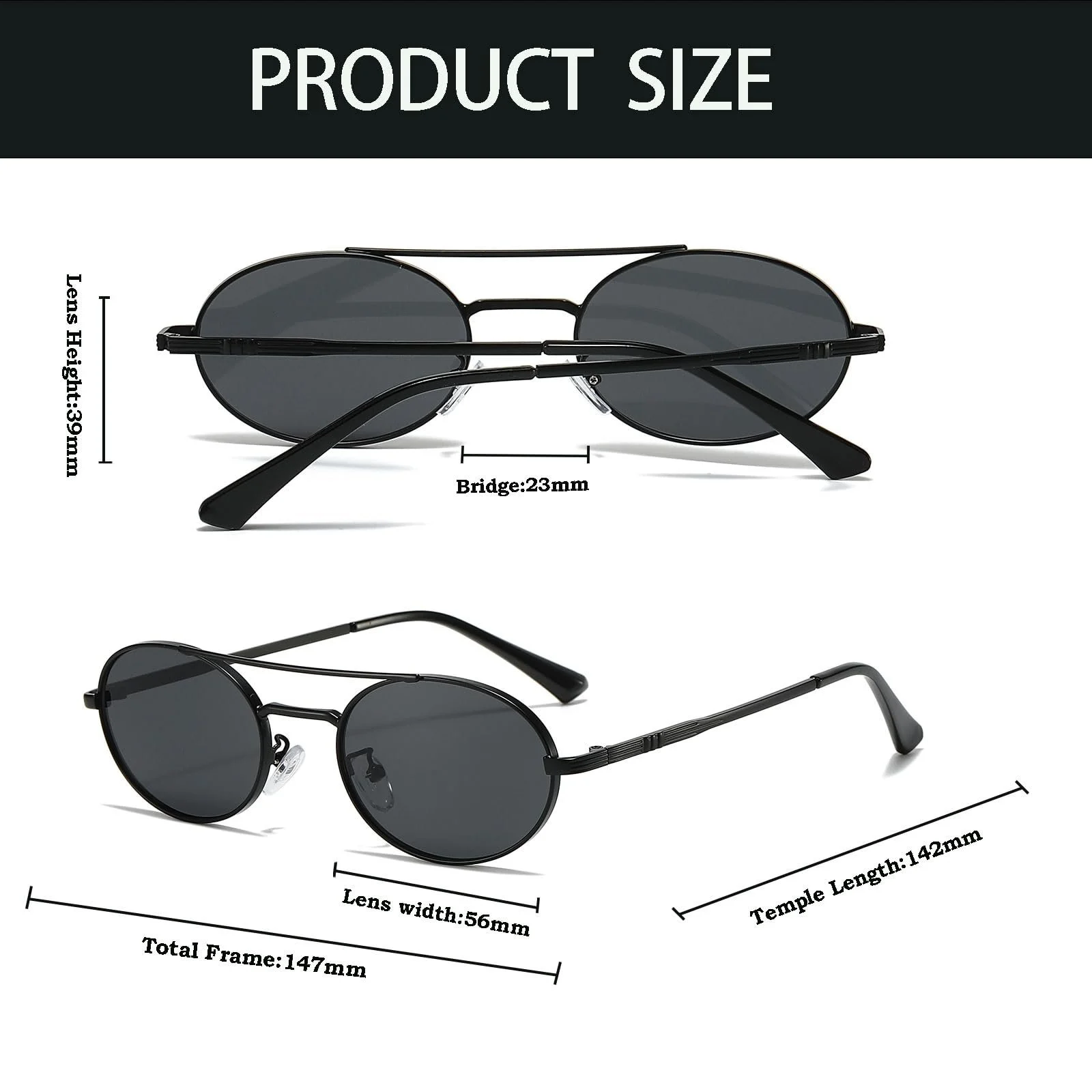 Сонцезахисні окуляри Авіатори YAMEIZE Металева оправа Круглі для чоловіків та жінок Класичний подвійний місток Круглі UV400 захисні, фото №3 Сонцезахисні окуляри Авіатори YAMEIZE Металева оправа Круглі для чоловіків та жінок Класичний подвійний місток Круглі UV400 захисні, фото №3