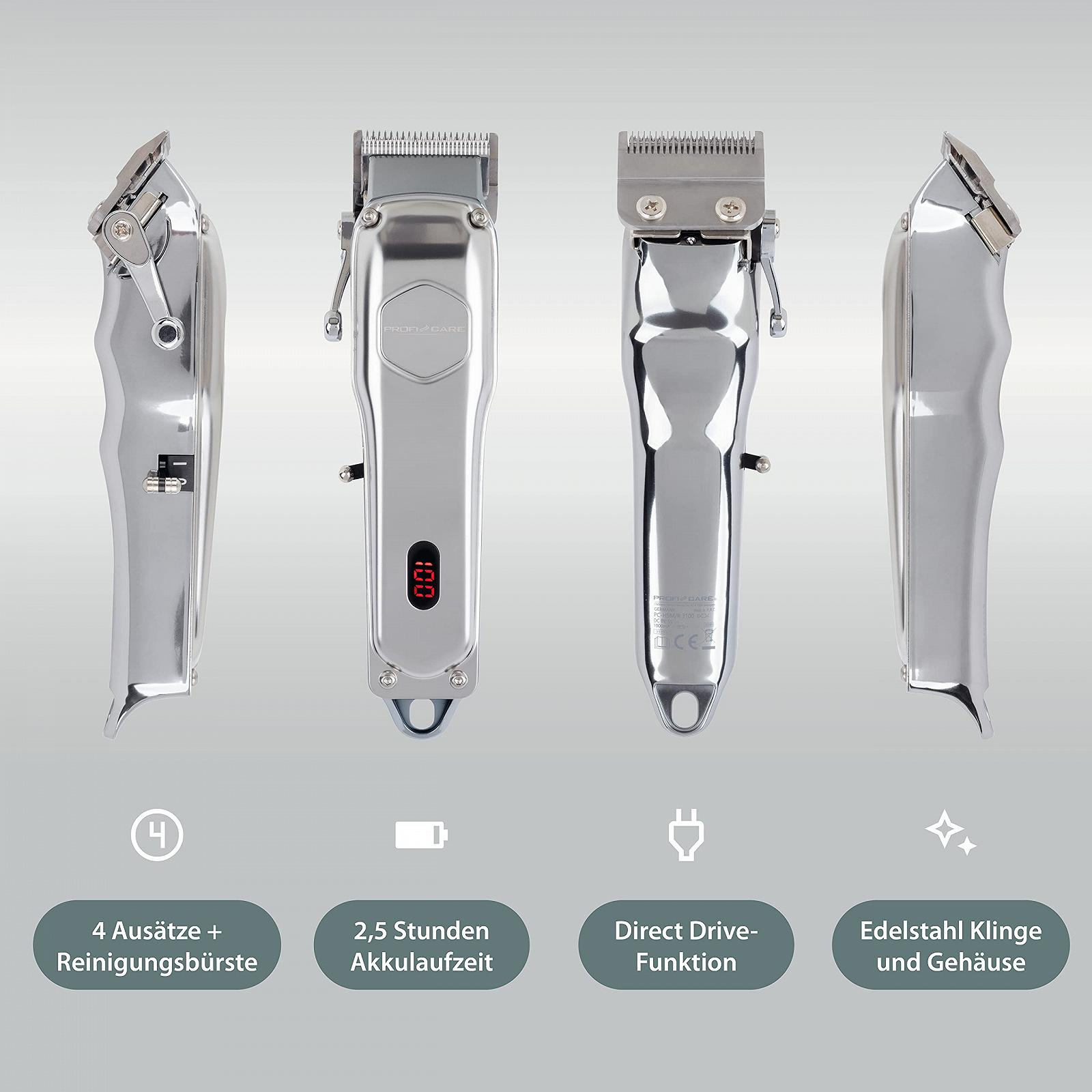 Тример ProfiCare PC-HSM/R 3100 для волосся та бороди з професійними 4 знімними гребенями і функцією прорідження на 3 рівні, фото №4