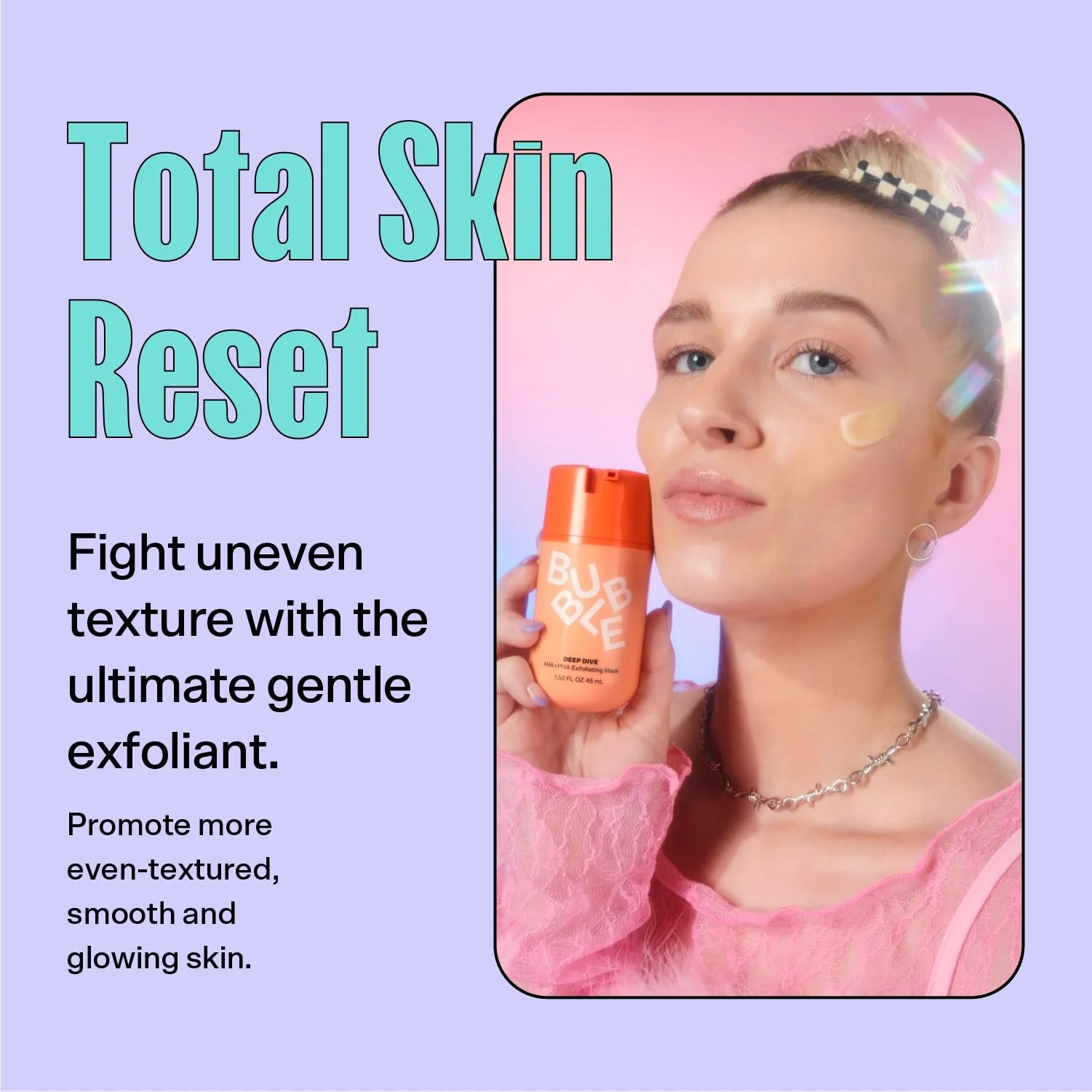 Маска для лица Bubble Skincare Deep Dive AHA + PHA Exfoliating 43 г, фото №3