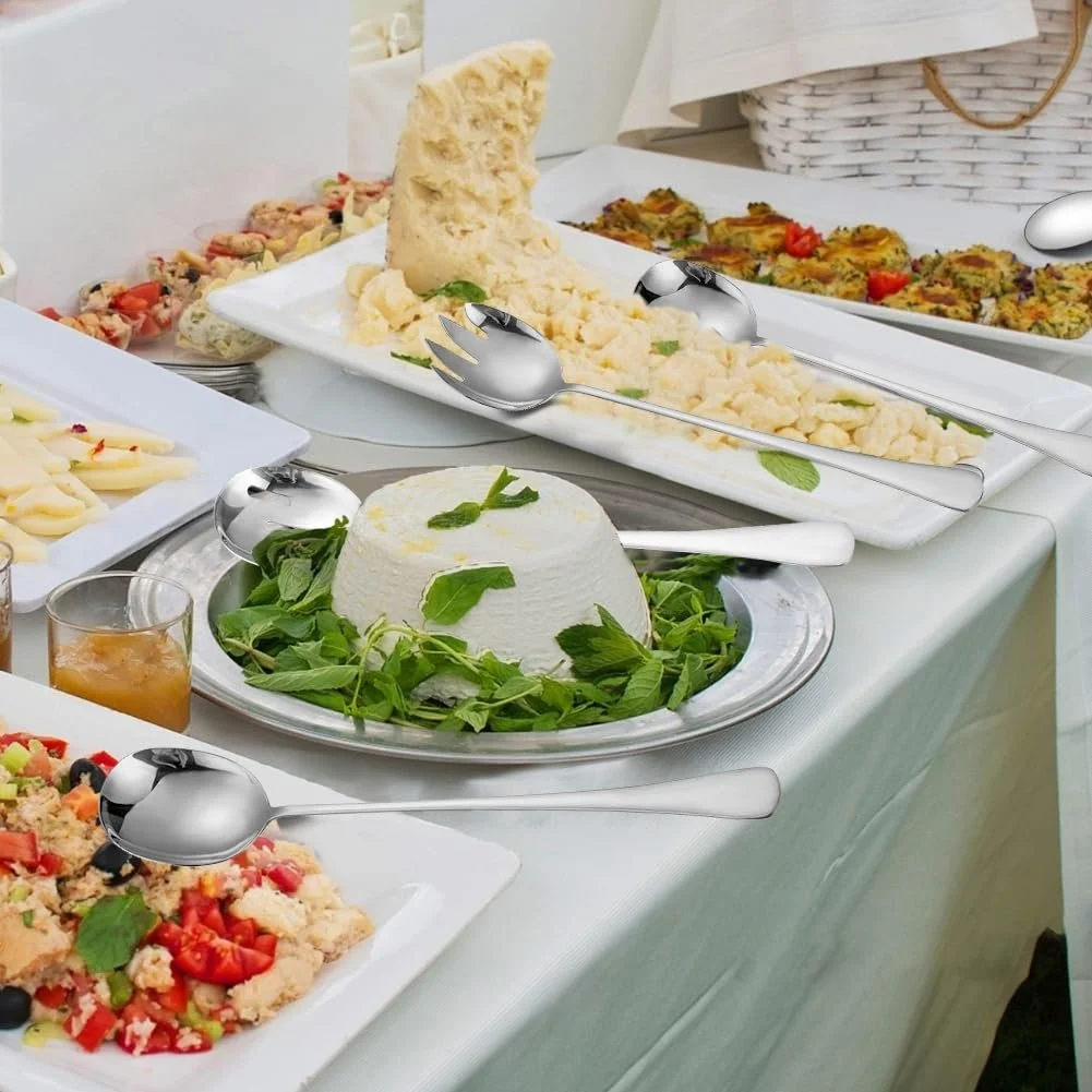 Ложка для сервірування велика з нержавіючої сталі 3 шт., фото №7