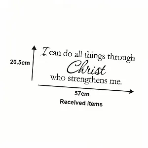 Наклейка на стіну UKCOCO Біблійний вірш PVC Водонепроникна synthetic.ua - Фото 1