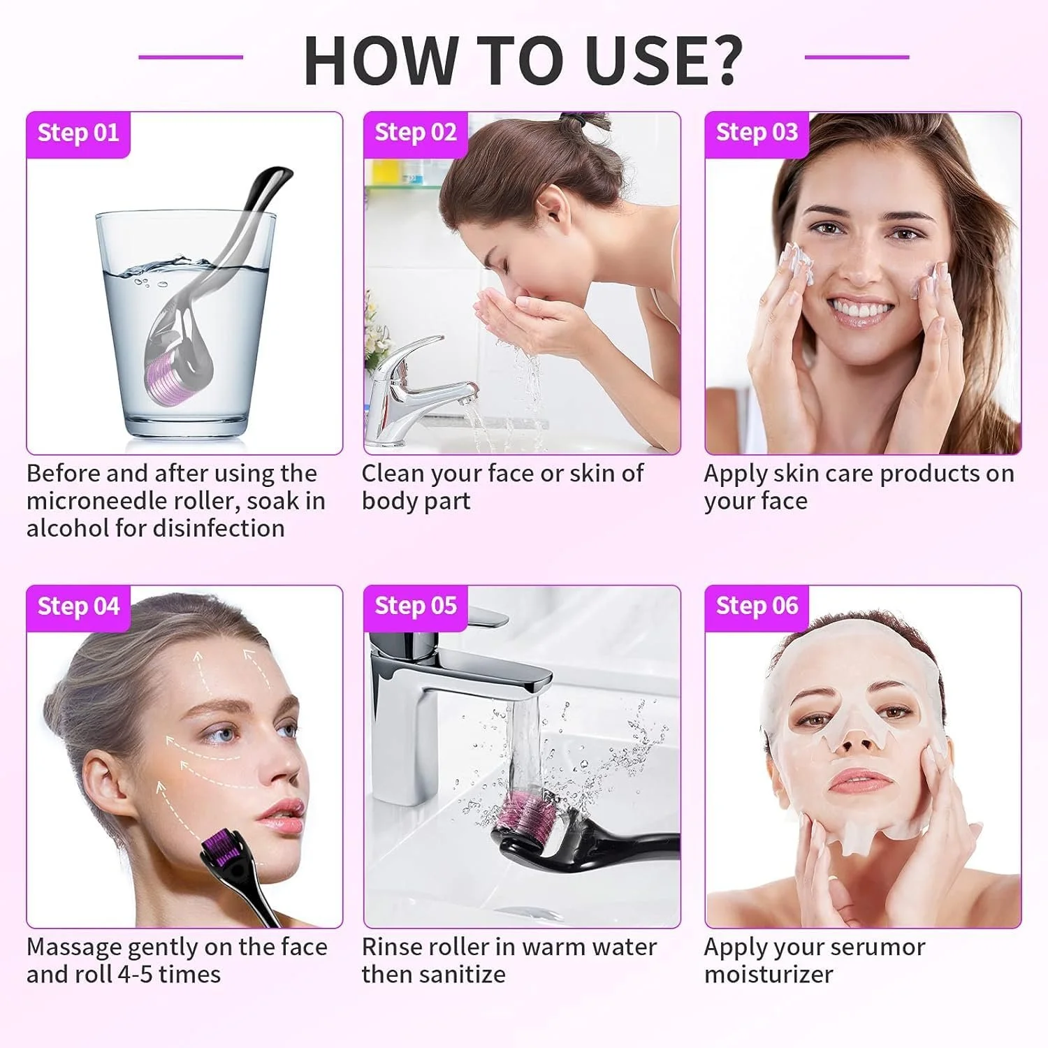 Дермаролер 1 мм, 540 голок для обличчя та тіла, фото №4